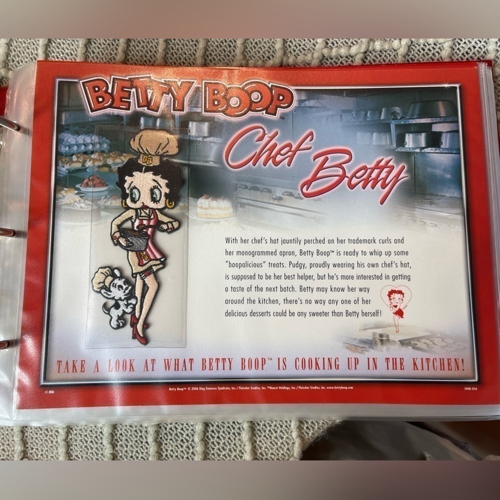 Vintage Betty Boop Patch Collection Binder Willabee & Ward WWII Series w Sleeves - Picture 11 of 16
